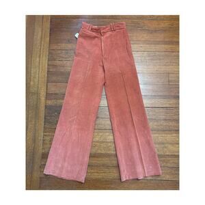Vintage Happy Legs Coral Wide Leg Corduroy  Pants Size 9 -26x32
